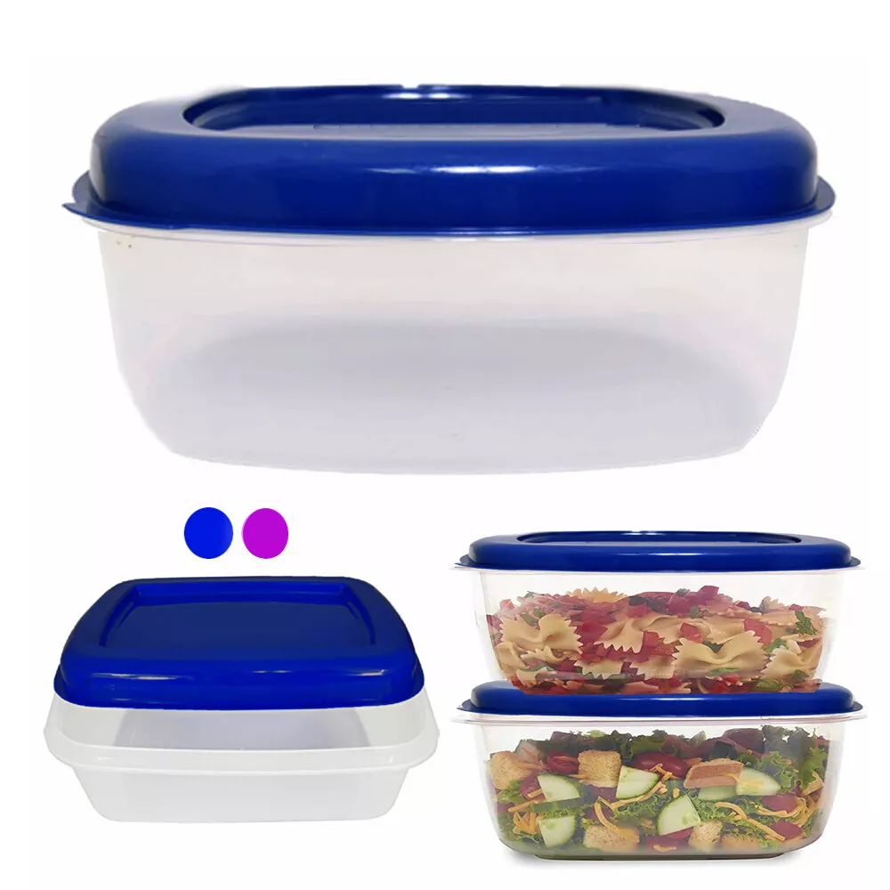 4 Rectangle Food Storage Container Extra Large 5L Microwaveable