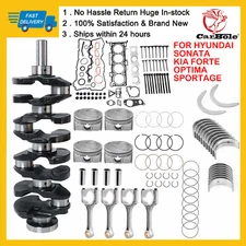 Engine Crankshaft Con Rod Bearing Piston Gasket Kit For 2.4L Hyundai Kia Sonata
