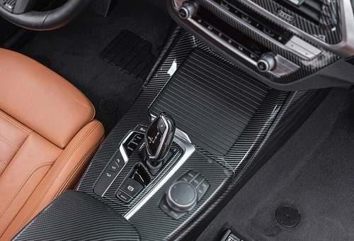Carbon Fiber Central Console Gear Shift Panel 2x For BMW X3 X4 X3M X4M 2018-2021 - Picture 7 of 10