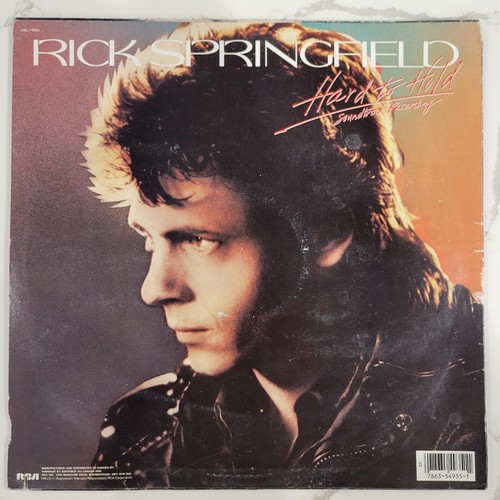 Rick Springfield - Hard To Hold Soundtrack Vinyl LP - 1984- RCA Victor ABL1-4935 - Picture 2 of 6