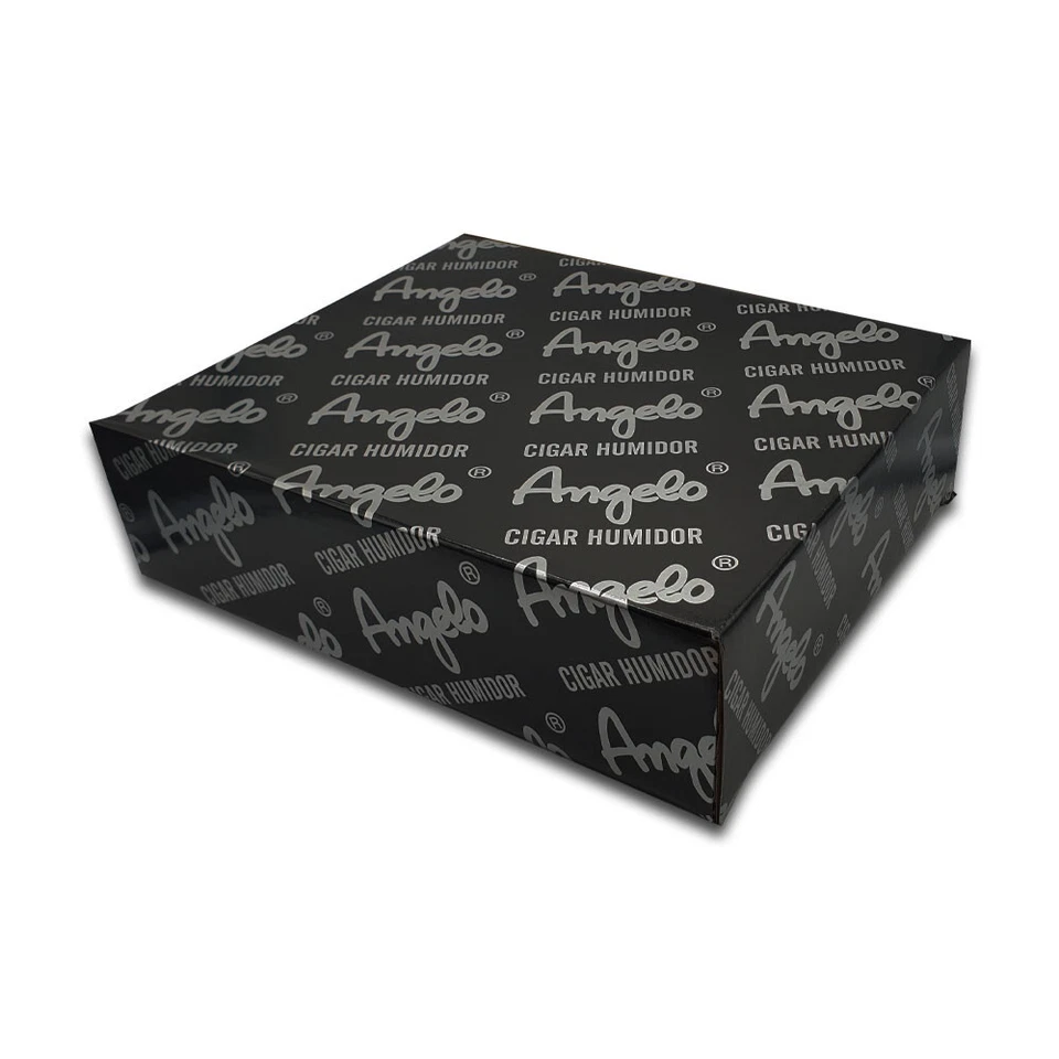 Humidor | für Zigarren | Schwarz | Braun | Sichtfenster | Set mit Befeuchter - Bild 2 von 2