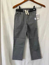 365 Kids From Garanimals Boys Size 6  Gray  Cotton Blend Pants  Drawstring NEW