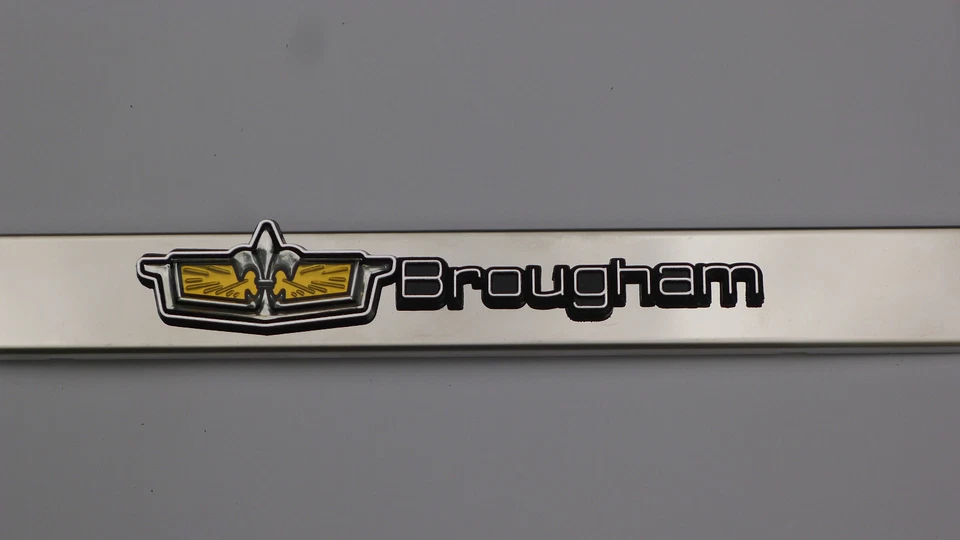 Chevy Caprice Brougham License Plate Frame Box Chevy Chrome Emblem Badge 77-90 - Image 2 of 4