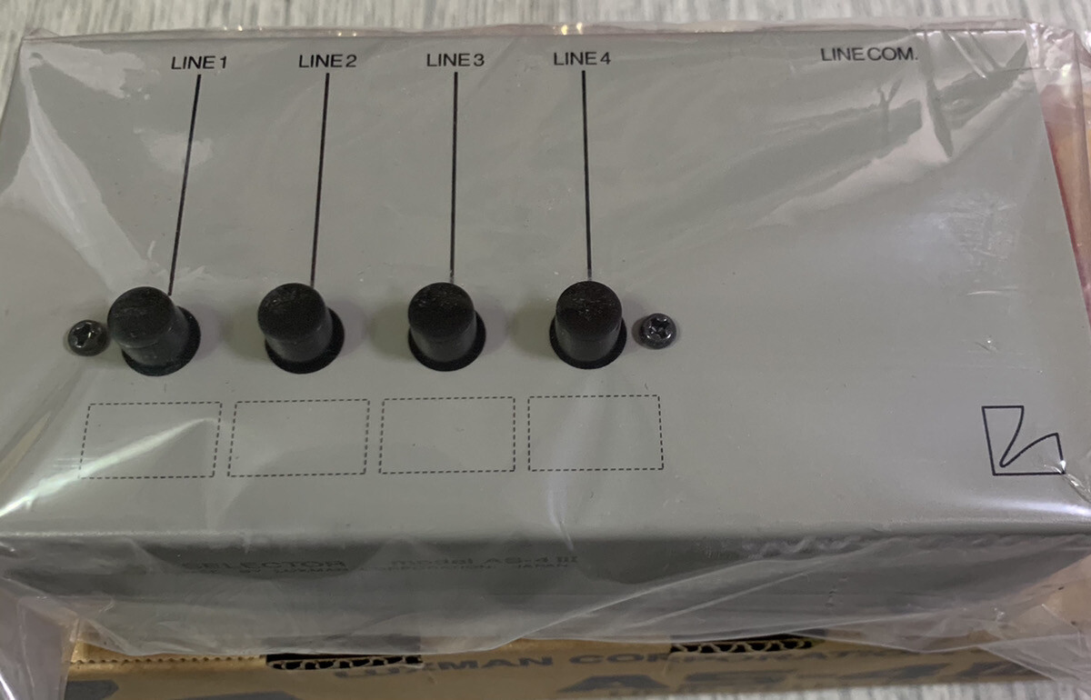 LUXMAN AS-4III Line Selector Switch Line Disc Treat Wiring