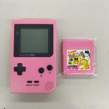 Nintendo Game Boy Pocket Pink + Tamagotchi Game Cartridge – Tested – Japan