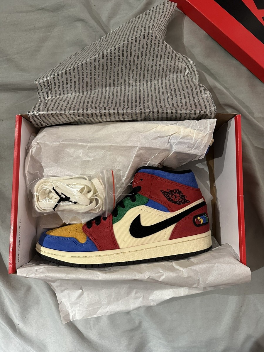 Nike Air Jordan 1 Mid Blue The Great Fearless Red Blue Nike Air Jordan 1 Mid Blue The Great Fearless Red Blue