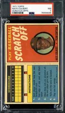 1971 Topps Scratch-Off Nate Colbert - PSA 7