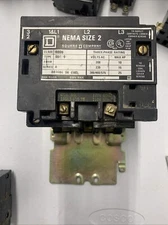 Square D 8536 SDO-1 NEMA Size 2 600V Contactor