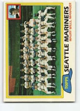 1981 Topps #672 Mariners Team/Maury Wills EX/NM Mariners MG ID:113343