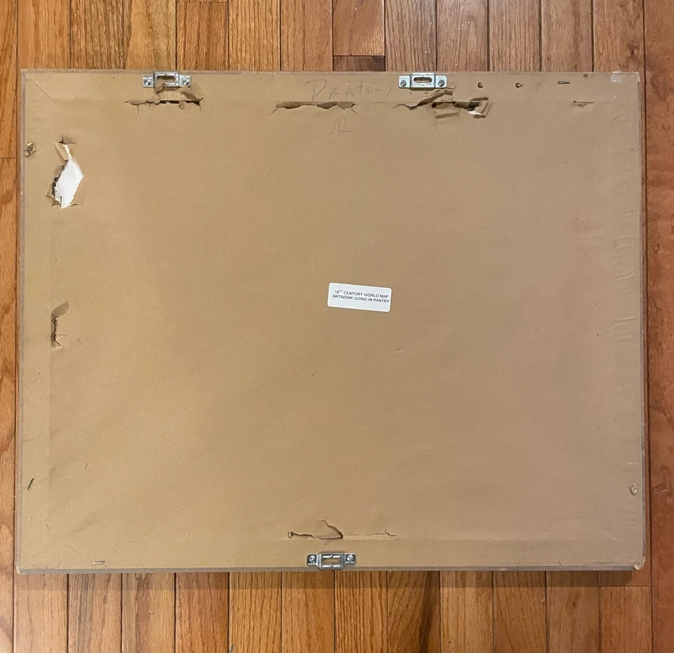 Exquisite Antique World Map R & J Ottens Mappe Monde Framed Excellent condition - Image 3 of 4