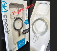 Speck Presidio LUX Clear Case for iPhone 15 Pro Max