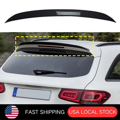 #ad 🔥Carbon Fiber Look Rear Trunk Spoiler for Benz X253 GLC300 GLC43 2016 2022 $37.99