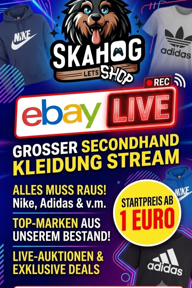 Alles-Muss-Raus-Stream Second Hand Kleidung ab 1 € Startpreis