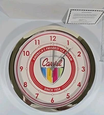 Carvel Ice Cream Original Advertising Retro-Style Quartz Wall Clock New-Rare!