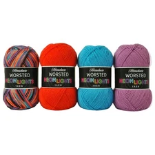 Herrschners® Worsted 8 Neon Lights Yarn Pack
