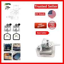 Durable Stainless Steel T-Handle Latch Set - 2 Locks with 4 Keys, Waterproof