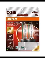 D3S: Osram 66340XN2-2HB Night Breaker 220 HID Xenon Bulbs | Pack of 2
