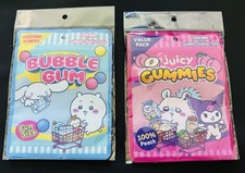 CHIIKAWA x SANRIO JAPAN - Zipper Bag Cinnamoroll Chiikawa Momonga Kuromi 5 pc x2