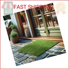 Ottomanson 2' x 2'7" Artificial Faux Grass Rug - Realistic Turf with UV Protecti