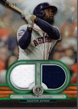 2024 Topps Tribute Dual Relics Green #DRYA Yordan Alvarez /99 - BB
