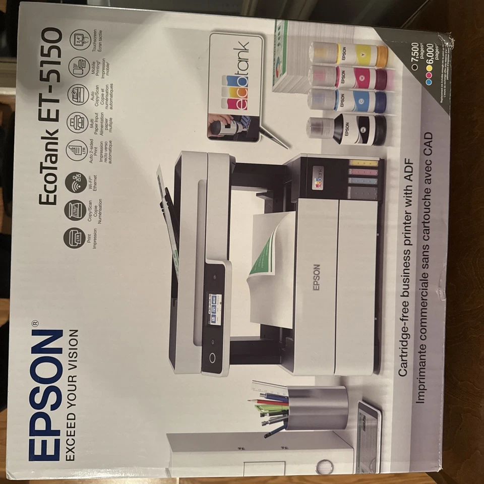 Epson - EcoTank Pro ET-5150 Wireless All-in-One Supertank Printer - Image 3 of 3