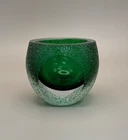 Mid Century Vintage Mandruzzato Sugared  Geode Inspired Glass Vessel Murano?