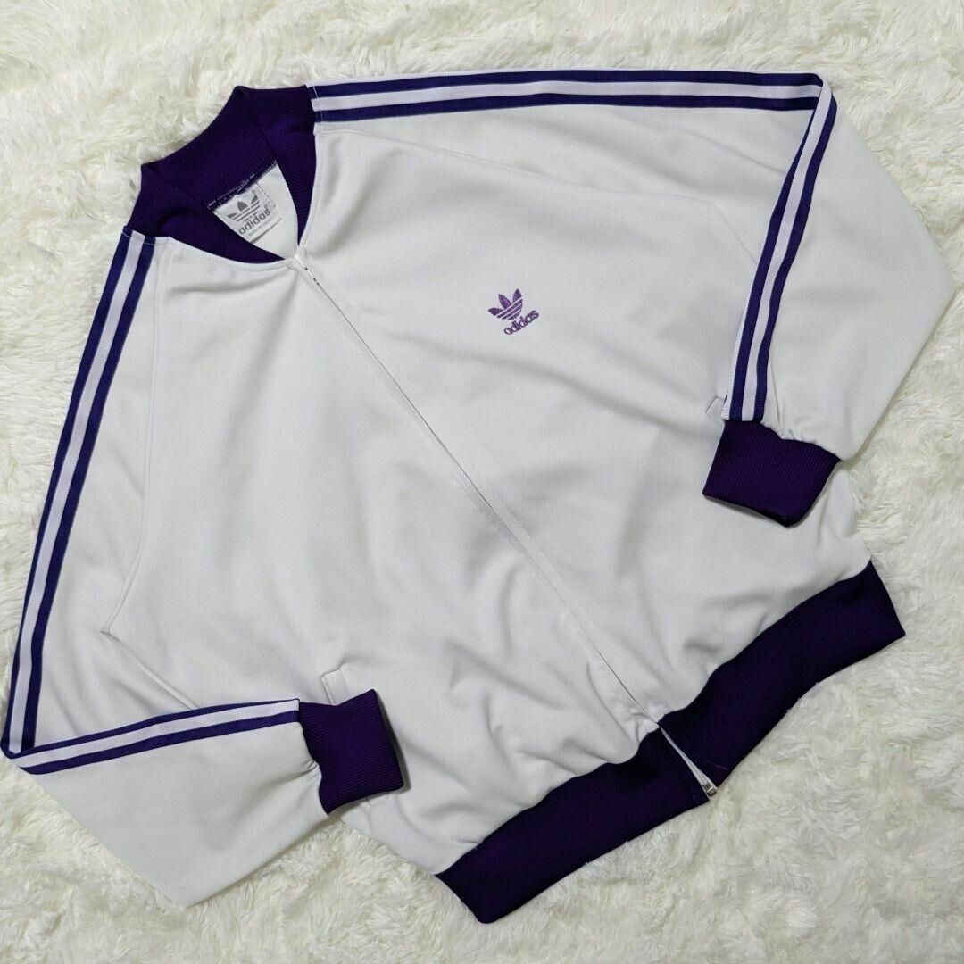 80s adidas ATP Track Jacket USA WHT PPL Rare Length 66cm 80s adidas ATP Track Jacket USA WHT PPL Rare Length 66cm