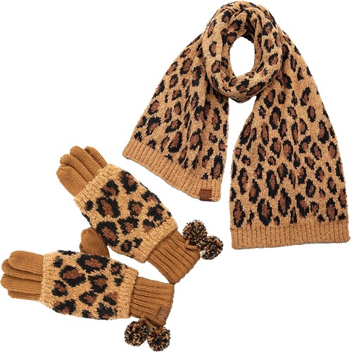 NEW Madden Girl Gift Box Set Tan Scarf And Beanie Tinsel  display picture 2