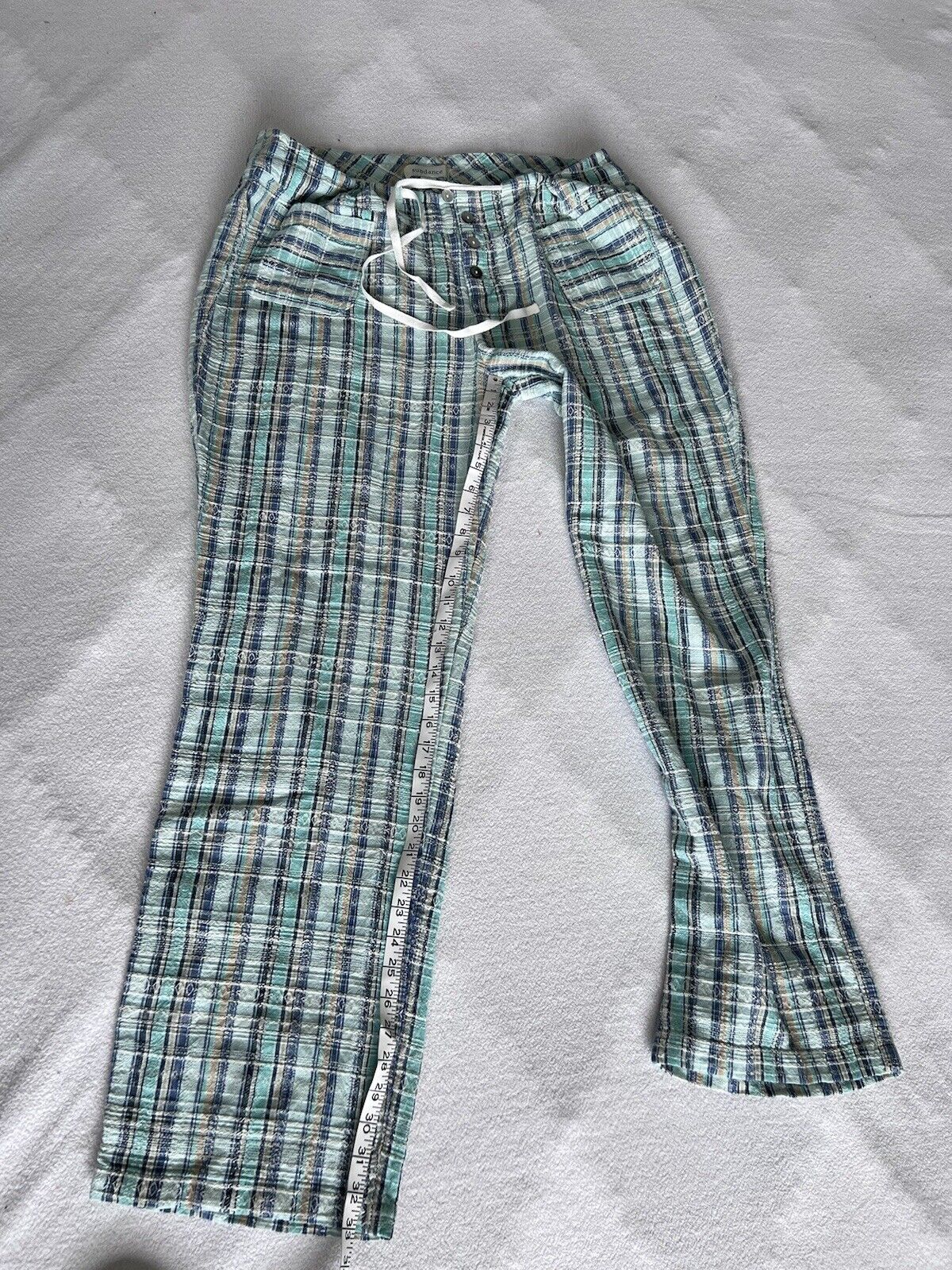 Sundance Women’s Blue and Green Trousers  Size XL - image 10