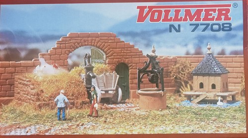 Vollmer, Viessmann, N 7708, Farmyard details, embalaje original, sin montar, casi nuevo | Condition: Gebraucht