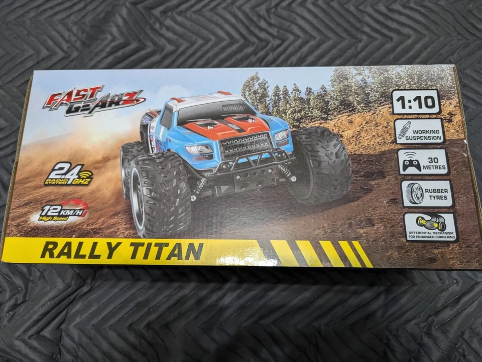 New RC Rally Titan 1:10 Monster Truck Remote Control 2.4ghz 12km Car Age 6+ - Image 3 of 4