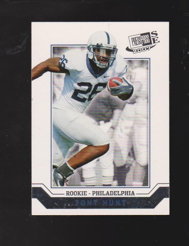 2007 Press Pass SE #44 Tony Hunt rookie card, Penn State Nittany Lions