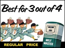 Cities Service, CITGO Milemaster Gasoline NEW METAL SIGN: 9x12" Ships Free