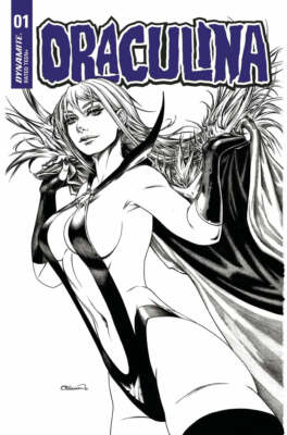 Draculina #1 Cover K 1:40 Turner Black & White Variant Dynamite Comics 2022