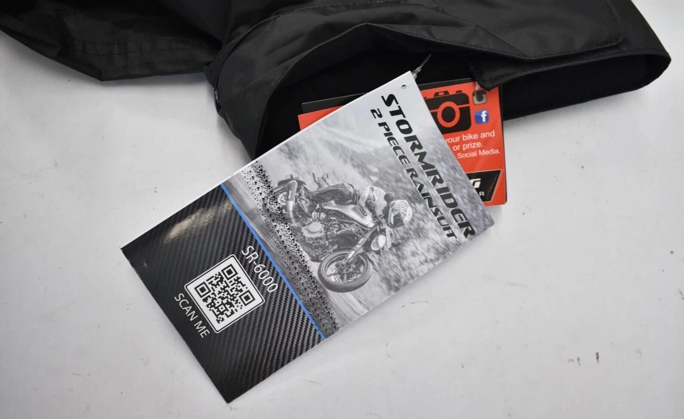 Nelson Rigg Stormrider Traje de Lluvia Chaqueta Para Hombres Talla 2XL Negro/Plateado Impermeable Foto 4 de 4