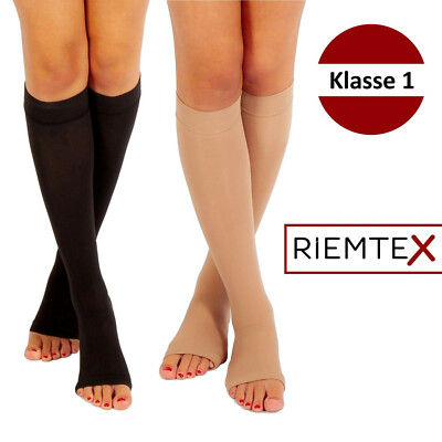 RIEMTEX Kompressionsstrümpfe Klasse 1 Stützstrümpfe Kniestrümpfe Reisestrümpfe