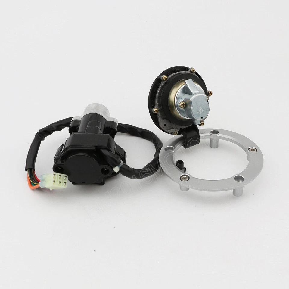 For Suzuki GSXR750 04-2005 Ignition Switch Fuel Gas Tank Cap Lock Keys Seat - Image 4 of 4