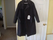 New 38R Overcoat Defense Logistics Agency Men’s  Zip Liner Blue  Military Coat