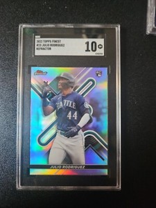 2022 Topps Finest Julio Rodriguez Refractor Rookie Card #23 SGC 10