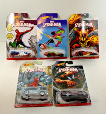 NEW Lot of 5 Marvel Spider-Man Hot Wheels Cars 1:64 F4