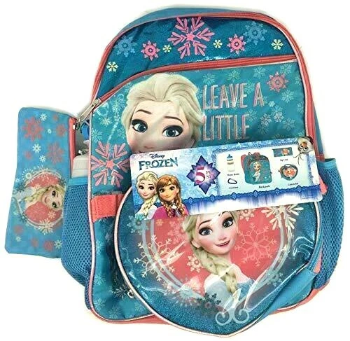 Disney Frozen Backpack and Lunch Box Set for Girls ~ Deluxe 16 Frozen 2  Backpack with Insulated Lunch Bag, Stickers,and More (Frozen School  Supplies