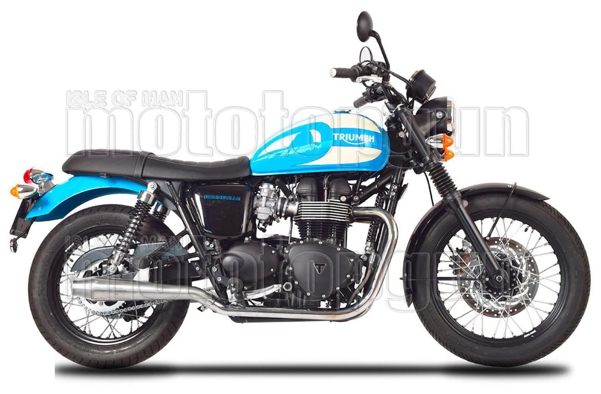 SPARK 2 AUSPUFF RACE EDELSTAHL SINFONIA TRIUMPH BONNEVILLE T100