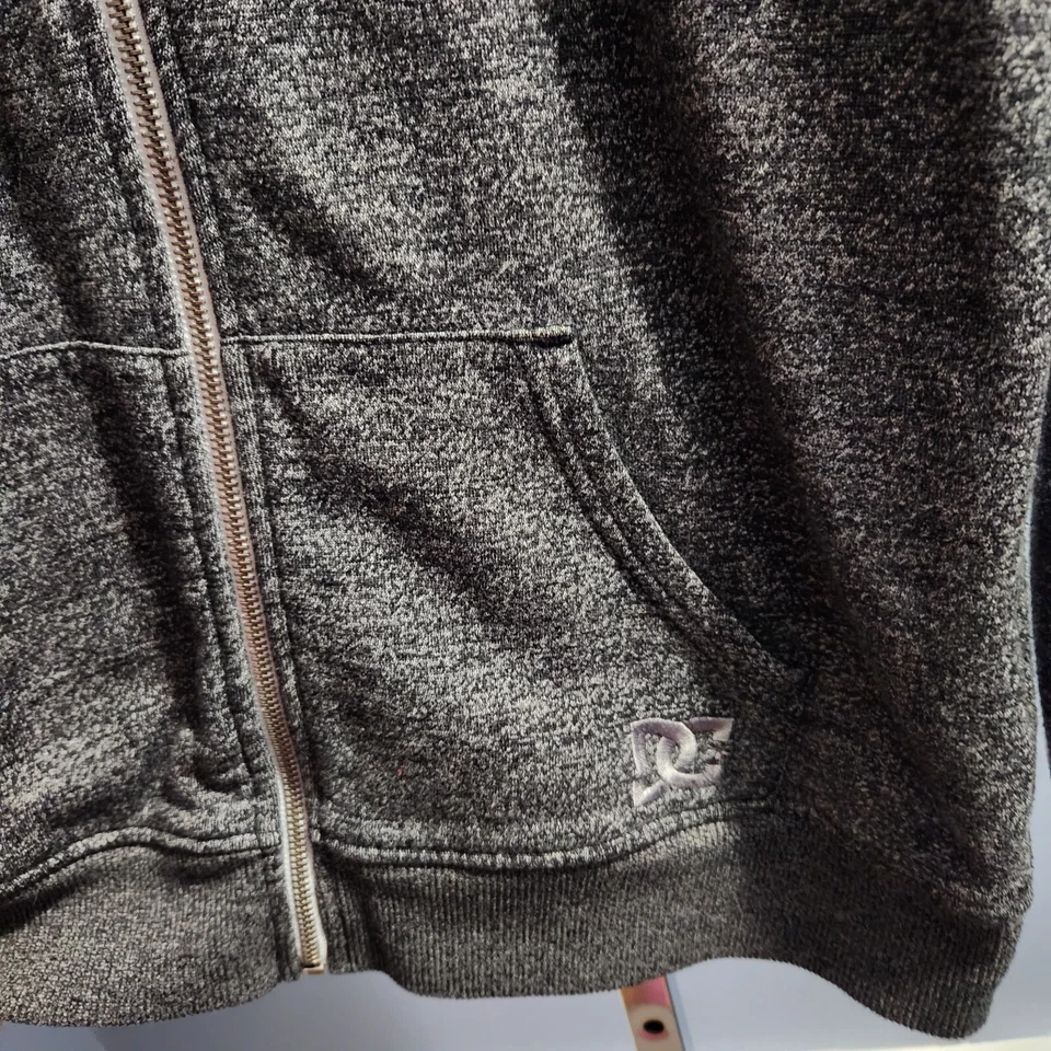 DC Shoes Cremallera Completa Polar Sudadera con Capucha Gris Para Mujer XL Skateboarding Foto 3 de 4