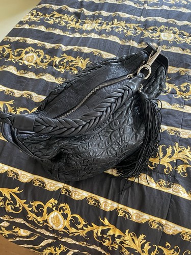 schwarze tasche damen echtleder gebraucht Versace - Bild 3 von 3