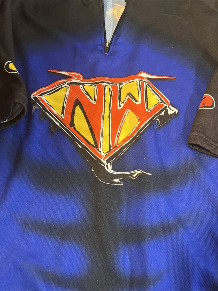 Camisa North Wave Para Hombres XL Camisa de Ciclismo 3/4 Cremallera Azul Negro Rojo Amarillo Foto 2 de 4