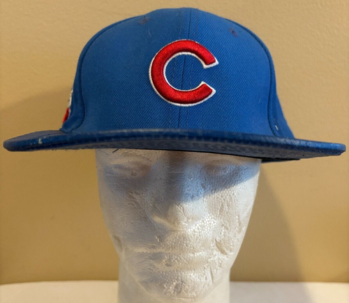 MLB CHICAGO CUBS STITCHED BLUE/RED PRO PIN STANDARD ADJUSTABLE HAT - Picture 2 of 8