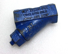 Titan FCI  1/2" YS12 Cast Blue Iron A126 400 MWP Gr. B Strainer Y Valve
