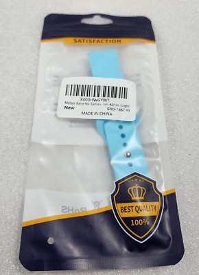 Meliya Band for Samsung Gear Sport/Gear S2 Classic Galaxy Watch 42mm, Light Blue