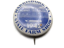 1942 State Farm Show Button Harrisburg, PA