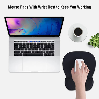 Mausmatte Gaming Pad Anti-Rutsch Groß PC Computer Schaumstoff Schwarz Handgelenkstütze Laptop